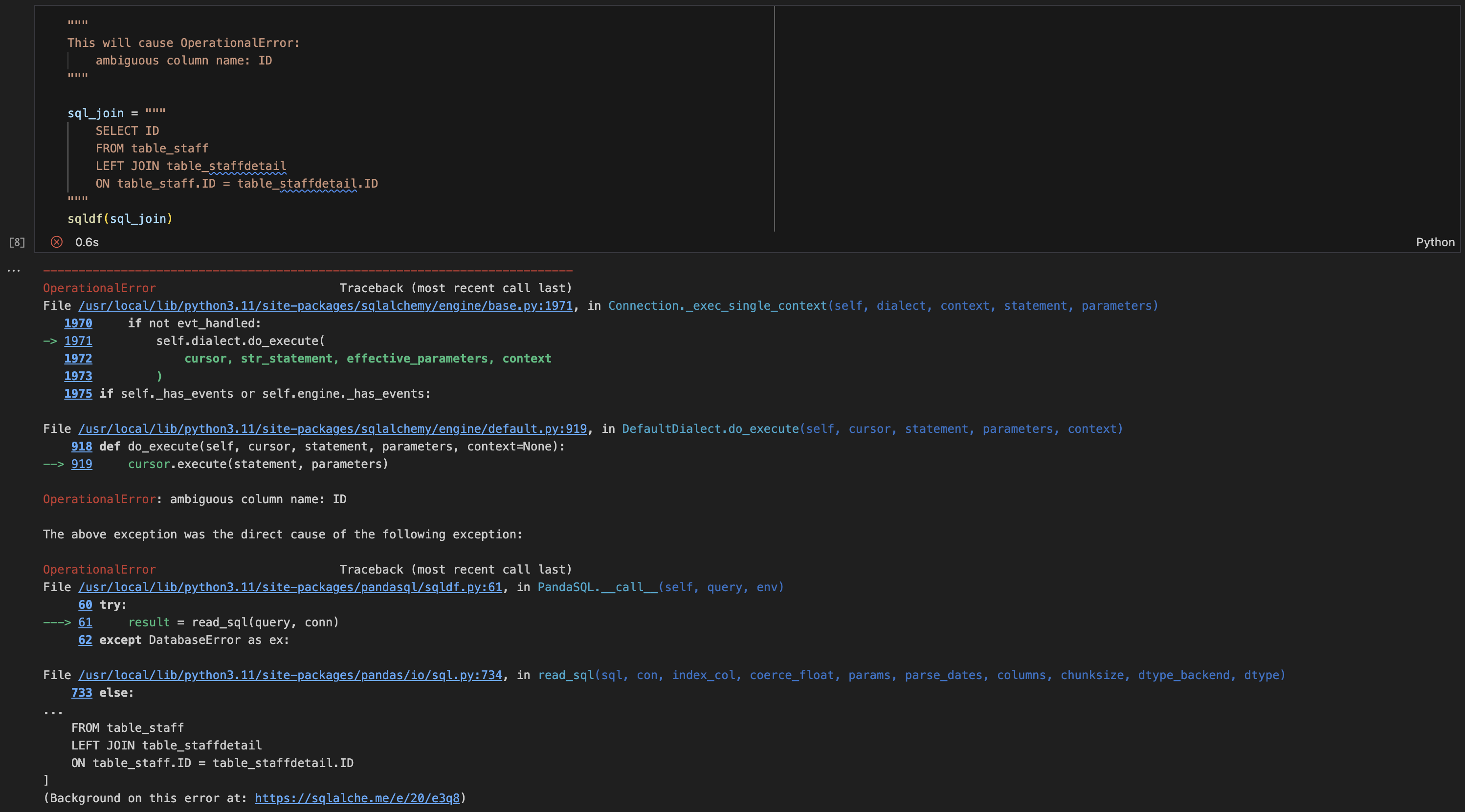 Pandasql uuboyscy engineering logs